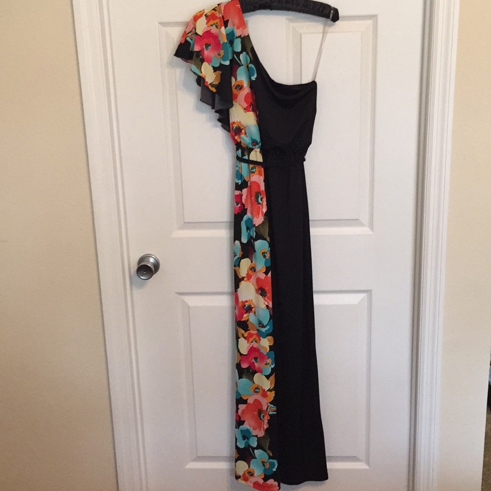 One Shoulder Maxi Dress